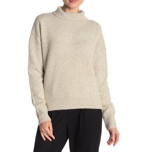 Vince – Speckled Knit Wool Blend Turtleneck